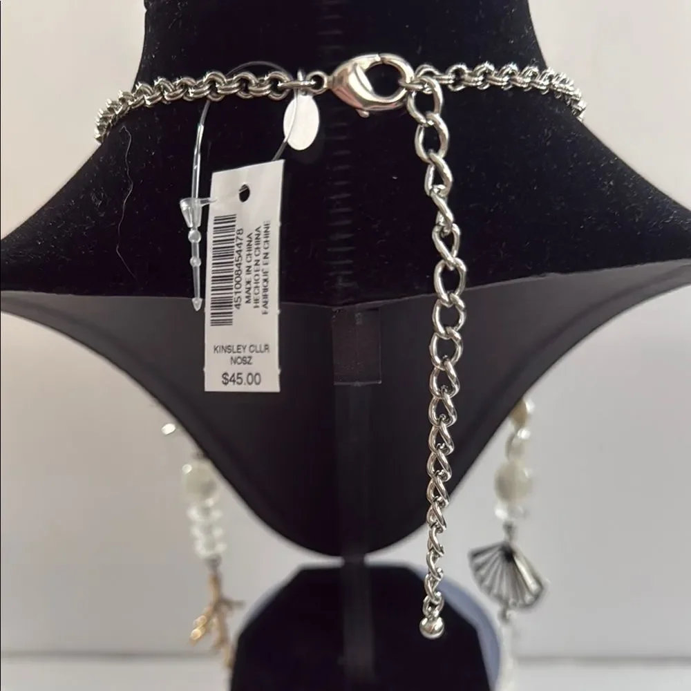 NWT Chico’s Elegant Silver and Gold Beaded Necklace
